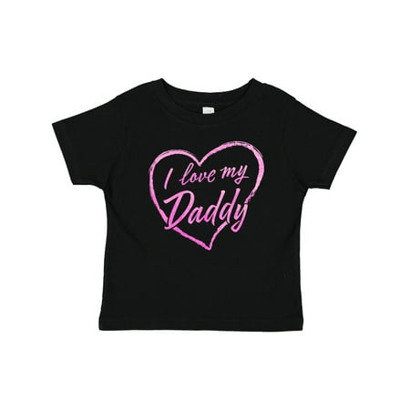 

Inktastic I Love My Daddy in Pink Chalk Heart Gift Baby Boy or Baby Girl T-Shirt