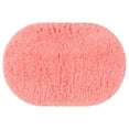 thumbnail image 1 of REGALWOVEN Oval Shaggy Bathroom Rugs Absorbent Soft Bathroom Mat Red 16" x 24", 1 of 6