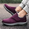 thumbnail image 2 of Walking Boots Womens Mens Comfort Athletic Fleece Lined Warm Slip on Winter Snow Work Ankle Booties, 2 of 8