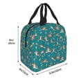 thumbnail image 2 of KLL Giraffes Doing Various Yoga Print Insulated Lunch Bag Women, Reusable Cute Tote Lunch Box for Adult & Men, Leakproof Cooler Lunch Bags for Work Office Travel Picnic, 2 of 5