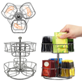 thumbnail image 2 of Rotatable Office Coffee Tea Bag Rack Home Cable Capsule Storage Box Living Double Layer Coffee Milk Tea Holder, 2 of 6