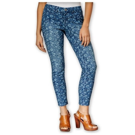 Maison Jules Womens Floral Skinny Fit Jeans