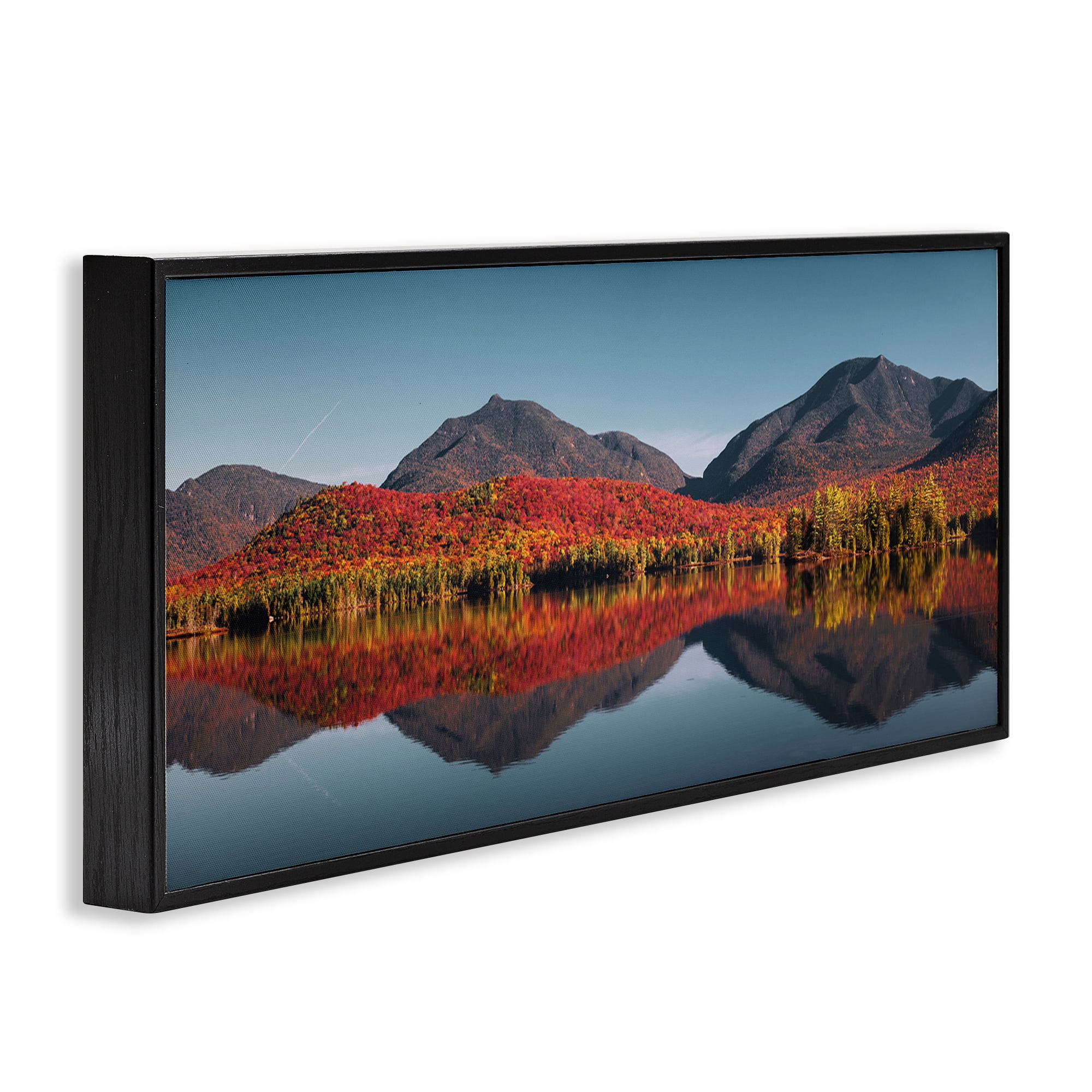 Stupell Industries Autumn Panorama Reflections Black Framed Giclee Art, design by Jonathan Zaharek