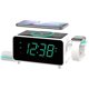 thumbnail image 1 of Emerson Smartset Reloj Despertador Dual Radio FM con Carga Inalámbrica, Altavoz Bluetooth, Carga Ultra Rápida para Airpods/iPhone, Soporte Plegable, Cargador USB, Brillo LED Ajustable, ER100501, 1 of 5