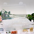 thumbnail image 3 of Beppter 1 X Transparent Grid Storage Box Jewelry Box,Home Textile Storage,Diy Display Container Storage Grid Transparent Case Box Glass Box Jewelry Beads Housekeeping & Organizers, 3 of 9