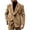 New-Brown, variant on Men's Velvet Blazer Jacket Double Breasted Lapel Long Sleeve Outerwear Solid Color Casual Comfort Trendy Coat with Pockets