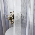 thumbnail image 6 of Oyang Sheer Curtains for Living Room Bedroom, Farmhouse Stripe Faux Linen Curtains Voile Drapes Light Filter Curtain, 2 Panels, 6 of 10