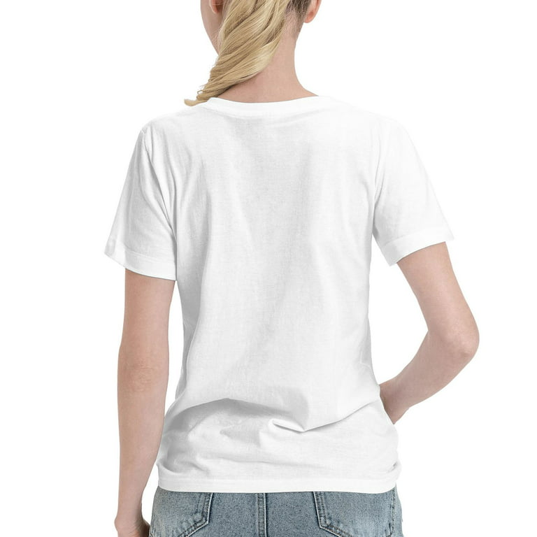 SEA FISHING American Retro Casual Womens T-Shirt White 4XL