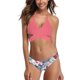 thumbnail image 1 of Sexy Halter para Mujer Bikini Push Up Parte Superior Inferior con Estampado Floral Traje de Baño de Dos Piezas Yuca Rojo XL Yuca Rojo XL Xishao ropa, 1 of 2