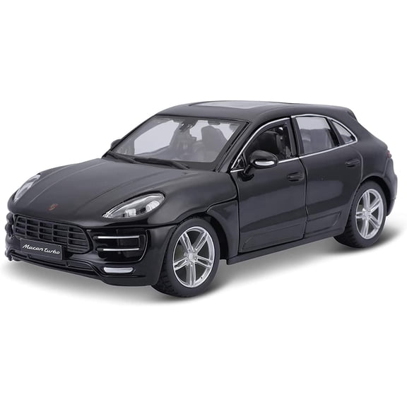 Porsche Macan Turbo Black 1/24 Diecast Model Car by BBurago
