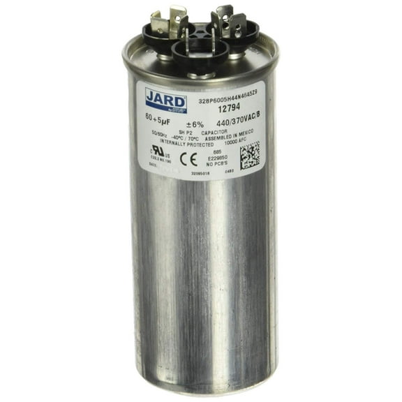 MARS - Motors & Armatures 12794 Motor Dual Run Capacitor Round 60   5 uf MFD 440 Volt, 440 volt vac By MARS Motors Armatures