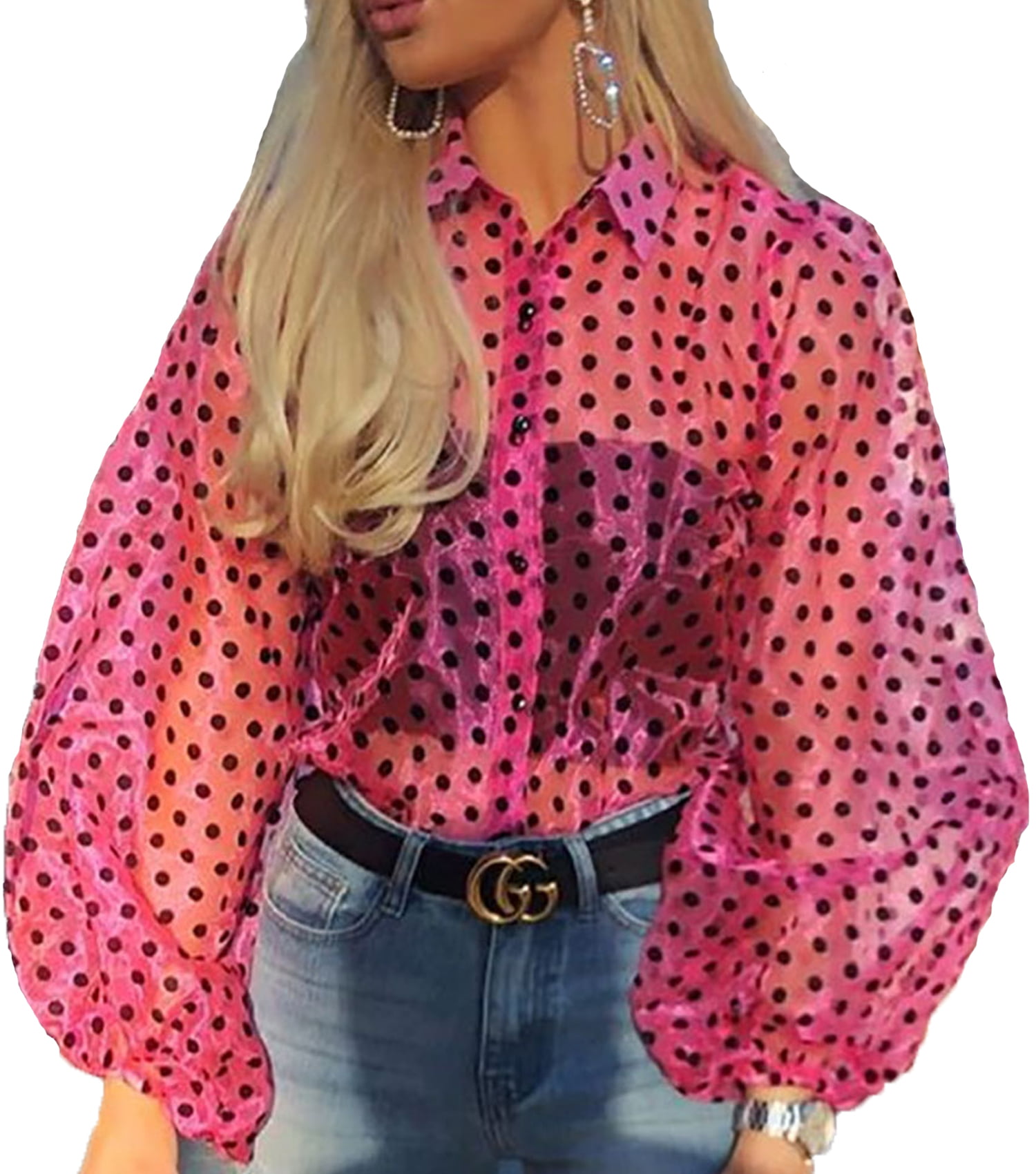 Pink Off The Shoulder Top Juniors Blouse Puff Sleeves Small Medium Large S M L