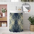 thumbnail image 4 of Classic Vintage Boho Cabinet Curtains for Shelves, Traditional Elegant Floral Privacy Curtain for Closet Self Adhesive, Dust-Proof Drapes for Closet Storage Room Classroom Doorway, 32"W x 55"L, 4 of 9