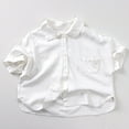 thumbnail image 2 of CUZIBR Boys Summer Shirt Casual Short Sleeve Tops For Toddler Kids 1 8 Years Lightweight Breathable Loose Fit Trendy Boys Shirt Comfortable Daily Wear Holiday Dailywear For Child, 2 of 8