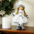 thumbnail image 3 of Northlight Wintry Girl Christmas Figure - 13" - Gray and White, 3 of 3