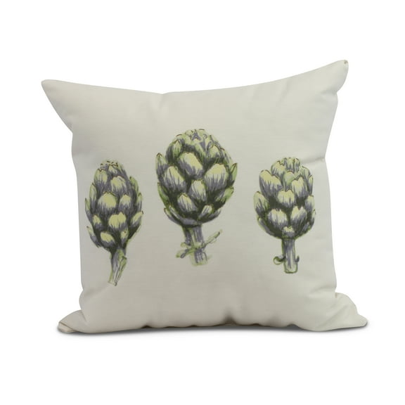 Simply Daisy, 16 x 16inch,Artichoke Decorative Pillow,Green