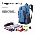 thumbnail image 3 of Backpacks Waterproof 36-55L Large Capacity Outdoor Sports Rucksacks Climbing Backpack for Backpacking Portable Trekking Fishing Bags Blue, 3 of 6