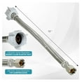 thumbnail image 2 of Toilet Connector - Braided Stainless Steel Toilet Hose with 1/2 inch FIP x 7/8 Female Ballcock Thread - Water Supply Line - Easy Installation (Pack of 10, 12 Inch Long), 2 of 4