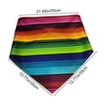 thumbnail image 4 of Chmadoxn Multicolor Striped Dog Bandana Cat Pet Scarf 21.6 Inch Washable Triangular Neck Wrap Soft Breathable Accessories for Small Medium Dogs Puppy Photo Outfit, 4 of 9