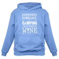 thumbnail image 1 of Tstars Womens Camping Lovers Weekend Forecast Camping with Wine Gifts for Girlfriend Camping Shirt Camping Clothing Funny Humor Camping Gift Nature Lovers Gifts Camp Clothes Women Hoodie, 1 of 6
