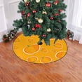 thumbnail image 2 of FMSHPON Thanksgiving Day Pumpkin Yellow Xmas Christmas Tree Skirt Stand Mat for Holiday Party Decoration Indoor Outdoor 36 inches, 2 of 3