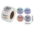 thumbnail image 2 of Unique Bargains Pink Foil Thank You Tag Gift Stickers 1 Pc Colorful, 2 of 5