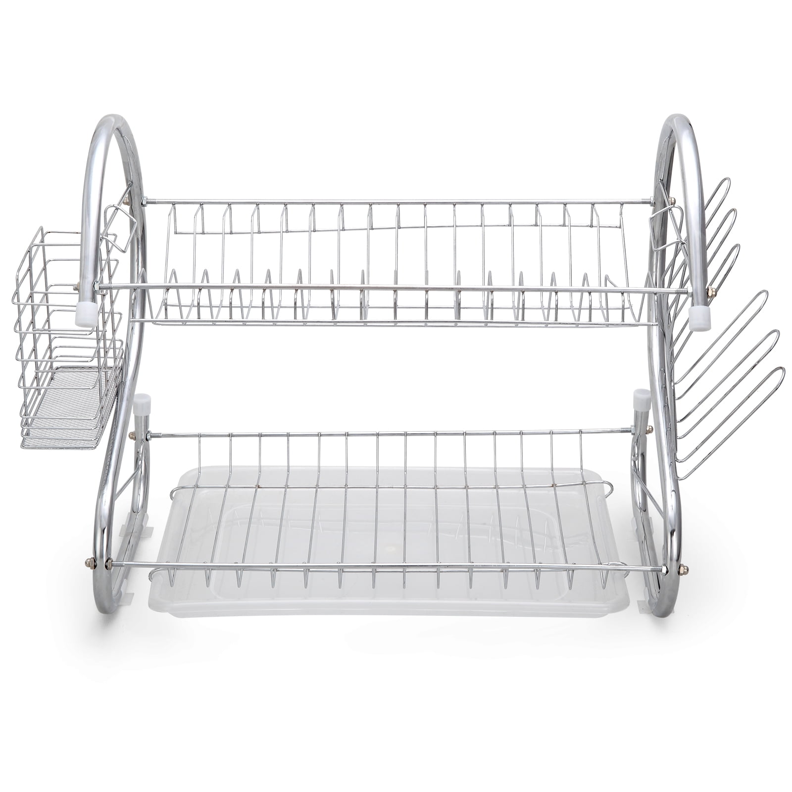 ZNTS Dish Drying Rack for Kitchen Counter, 2 Tier with Drain Set Cup H –  ZNTS Wholesale United States