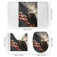 thumbnail image 3 of Soaring Eagle in The Sky 4Pcs Shower Curtain Set Shower Curtain Set with Carpet Bath Mat, 3 of 7