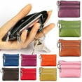 thumbnail image 2 of Matoen Women Leather Coin Purse Wallet Mini Zipper Change Purse Wallet Coin Pouch with Key Chain, 2 of 4