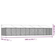 thumbnail image 6 of vidaXL Dog Cage with Roof and Door Gray 32.8'x6.6'x6.6' Galvanized Steel, 6 of 9