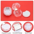 thumbnail image 3 of Uxcell Clear Plastic Ring Boxes 1.5"x1.5" Engagement Ring Holder Box Earrings Jewelry Box with Foam Insert White 20 Pcs, 3 of 6