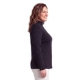 thumbnail image 3 of Turtle Bay New York Womens Long Sleeve Cotton Blend Mock Neck Top - An All-Season Essential, 3 of 6