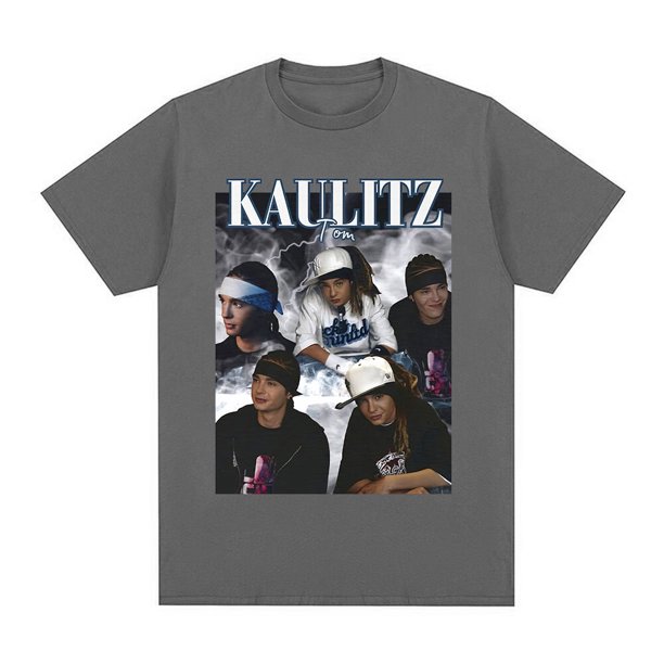 Camiseta gráfica de la banda de rock Tokio Hotel Tom Kaulitz para hombre, ropa de hip hop, punk, gótica, de algodón, de manga corta extragrande.