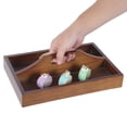 thumbnail image 4 of Bandeja de madera, 33x22x9cm Bandeja rectangular de madera Bandeja de sushi Plato de sushi de madera Rendimiento finamente afinado Jadeshay A, 4 of 8