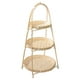 thumbnail image 1 of Cesta de frutas tejida a mano, cesta multiusos para alimentos, para cocina, cafetería y comedor. Tres capas, 1 of 8