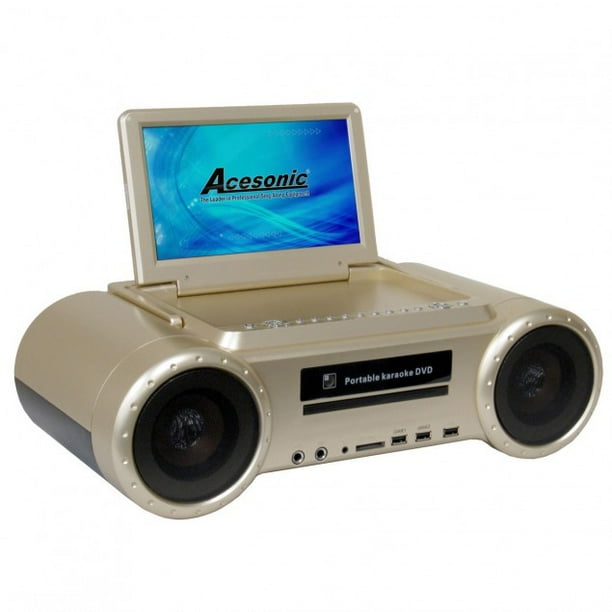 Portable CDG / MP4 / MP3G Karaoke Boombox (Black)