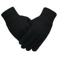 thumbnail image 2 of Skpblutn Glove for Men'S Solid Color With T-Ouch Screen Winter Knitted Warm Gloves Black One Size, 2 of 3