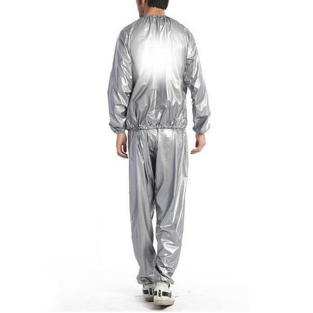 Traje de sauna para sudar para adelgazar, traje de sauna para sudar de cuerpo completo, traje de gimnasio para ejercicio, antidesgarro de PVC para hombres y mujeres