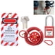 thumbnail image 5 of Kit De Bloqueo De Cable, Candado De Seguridad Universal Con Aislamiento De Acero Inoxidable Ajustable Para Seguridad Y Aislamiento Energético, 5 of 7