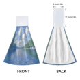 thumbnail image 3 of Yayeee Kitchen Hanging Hand Towels Set of 2 with Loop Bathroom Absorbent Tie Towel, Blue Sky and River, 3 of 7