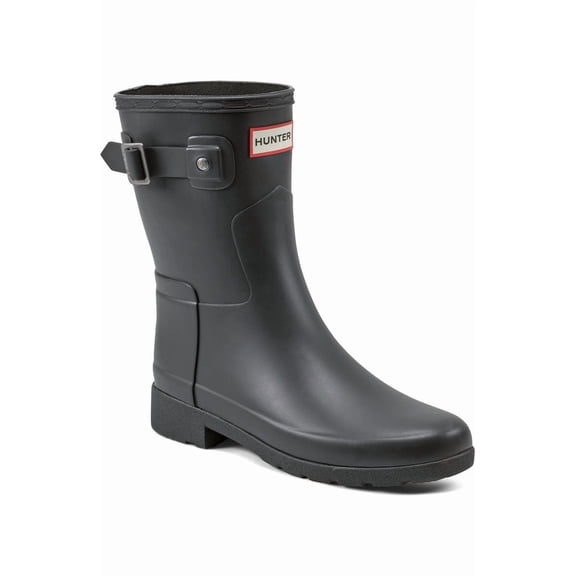 HUNTER W REFINED SHORT Rain Boots Black