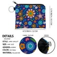 thumbnail image 3 of Small Wallet Digital Printing Polyester Multifunctional Mini Storage Bag Zipper Pouches Unisex Floral Pattern Change Purses lqb3099, 3 of 7