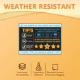 10 Sheets PVC Self-Adhesive Identification Cable Label Pasters ...