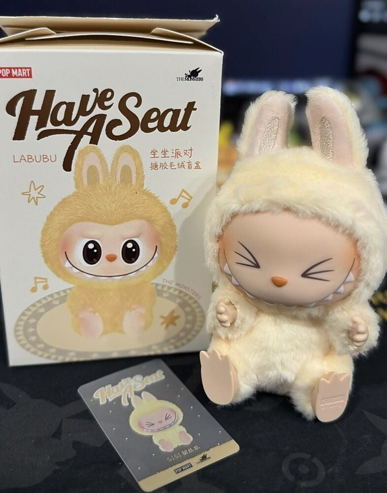 POP MART -LABUBU The Monsters Have A Seat Series Vinyl Plush