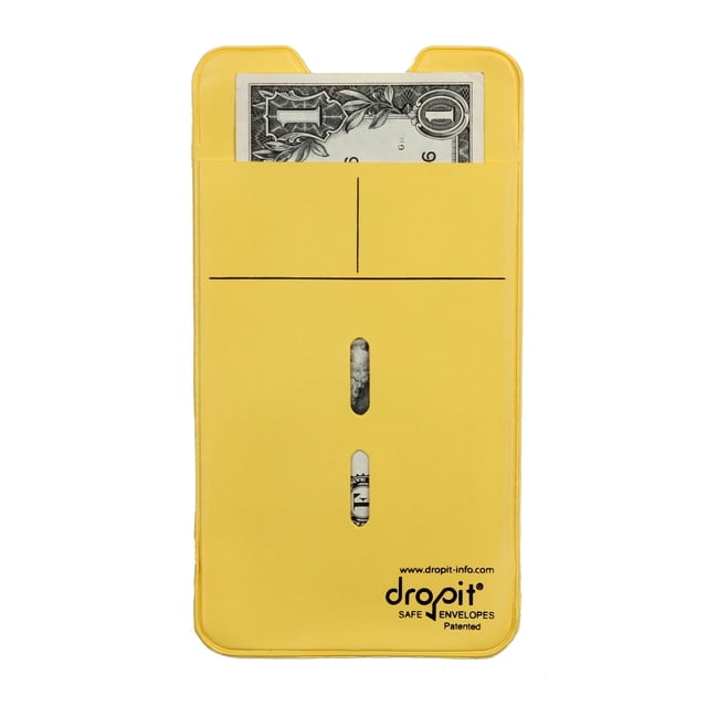 Enveloppe Sécurisée Réutilisable pour Déposer des Billets et de l'Argent, Organiser des Coupons, des Billets et d'Autres Documents (Jaune, 10)
