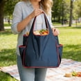 thumbnail image 6 of Foldable Tote Bag Large Capacity Waterproof Reusable Portable Storage Bag, 6 of 7