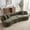 Green, variant on 80" Modular Curved Cloud Couch, Oversized Sectional Sofa for Living Room Modern Boneless 3-Seater Luxury Plush Boucle with Deep Seat Ideal for Living Room Office Apartment No Assembly, Green