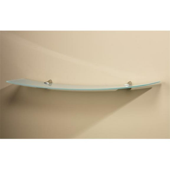 Amore Designs CPTSCRESCENTOP Concepts Crescent Opaque Glass Shelf