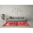 thumbnail image 3 of Ahgly Company Indoor Square Persian Red Bohemian Area Rugs, 8' Square, 3 of 4