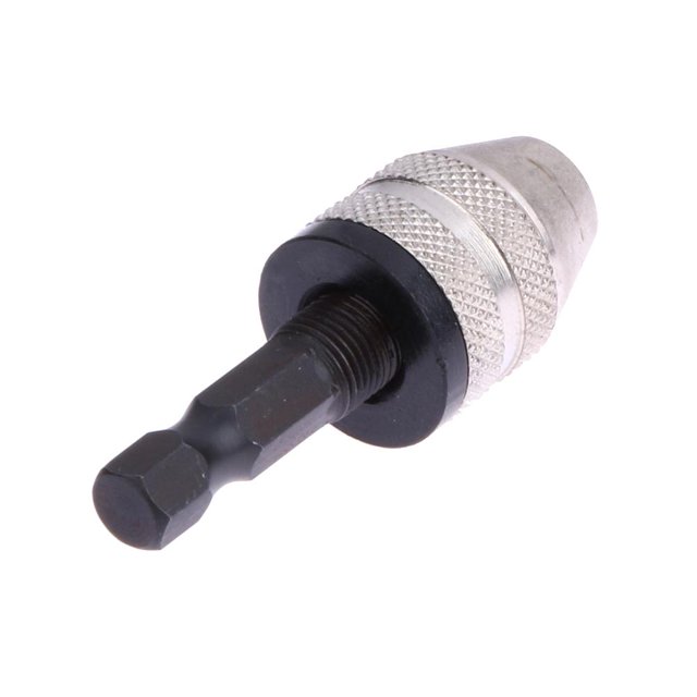 Para 1/4 \ "Convertidor de adaptador de vástago hexagonal de portabrocas sin llave de 0,3 mm-3 mm